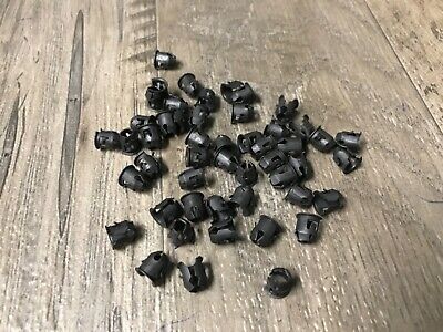 10 NORS 1/16" Emblem Script Name Plate Letter Barrel Tubular Nuts