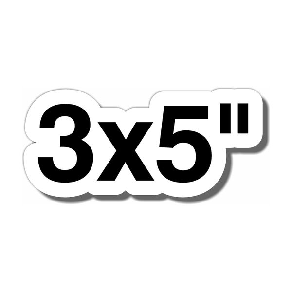 3x5" Custom Vinyl Stickers