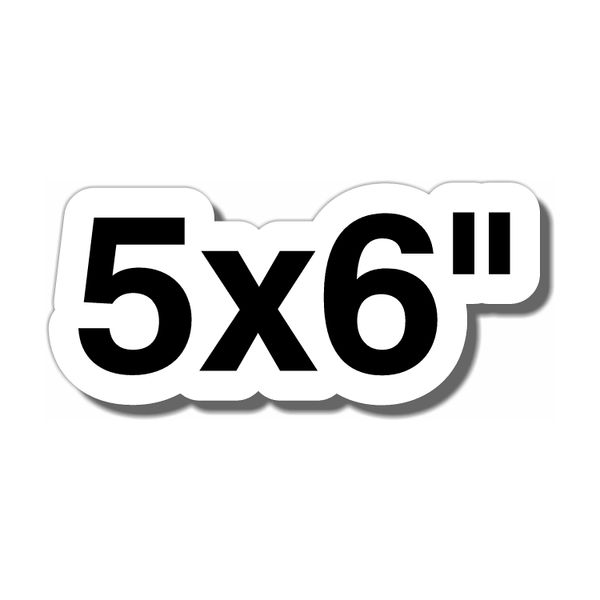 5x6" Custom Vinyl Stickers