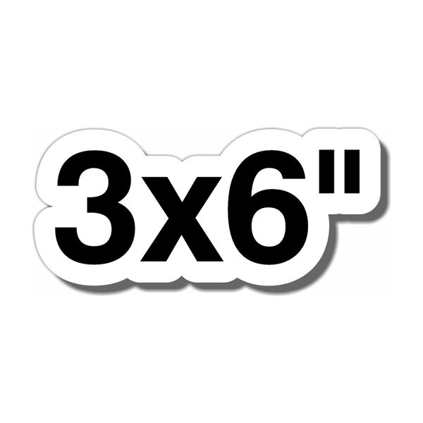 3x6" Custom Vinyl Stickers
