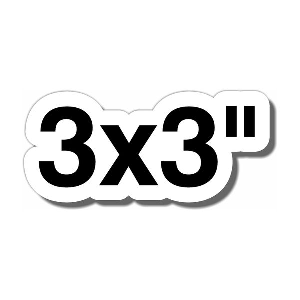 3x3" Custom Crackshell Vinyl Stickers