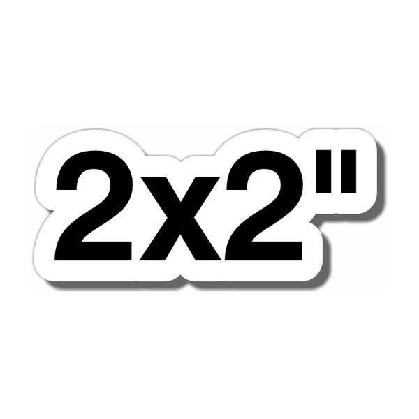 2x2" Custom Clear Vinyl Stickers