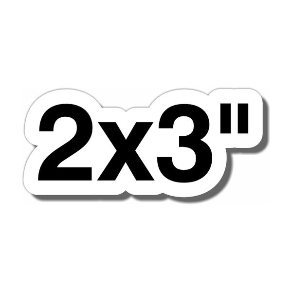 2x3" Custom Clear Vinyl Stickers