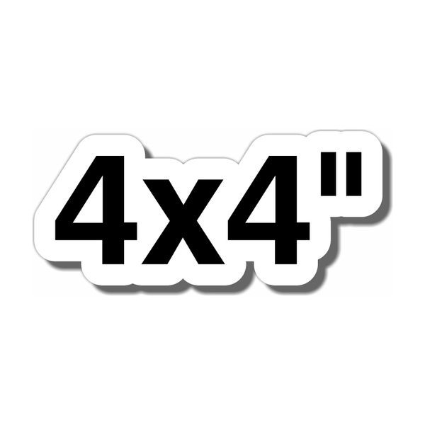 4x4" Custom Clear Vinyl Stickers
