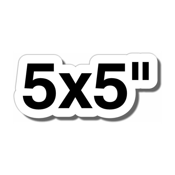 5x5" Custom Clear Vinyl Stickers