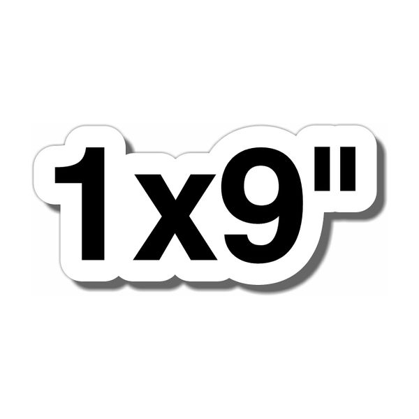 1x9" Custom Vinyl Stickers