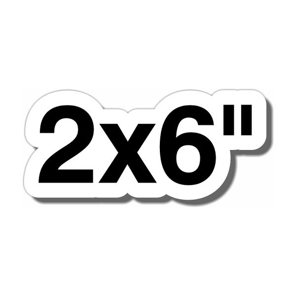 2x6" Custom UV Laminated Vinyl Stickers