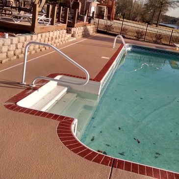 Pool deck resurface