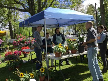 May Market welcome booth