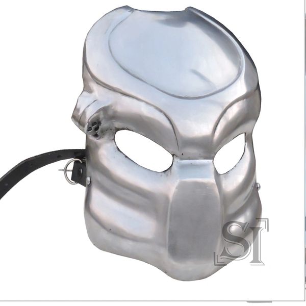 Fantasy Predator Warrior Battle Mask 18G Steel Helmet HM192-GO1