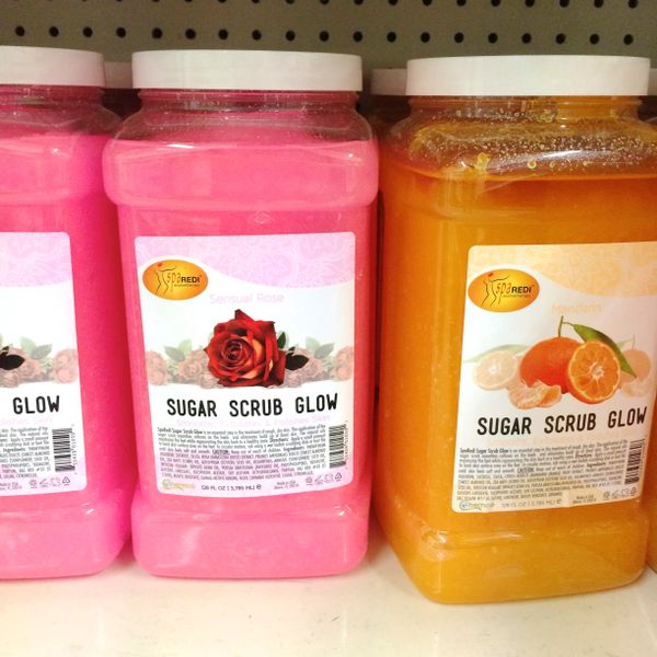 Spa Redi Sugar Scrub Glow_ Sensual Rose 1 Gallon