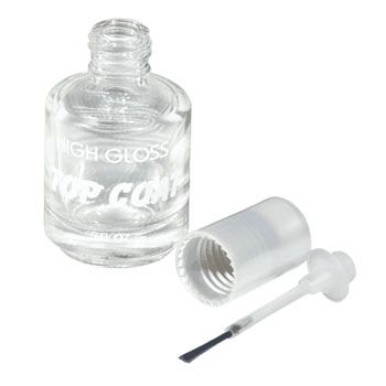 Imprinted Clear Bottle - Top Coat 0.5oz