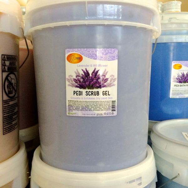 Pedi Scrub Gel Lavender Sparedi 5 Gallon Pail
