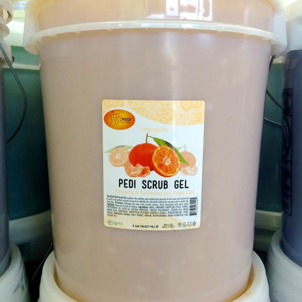 Pedi Scrub Gel Madarin 5 Gallon Pail