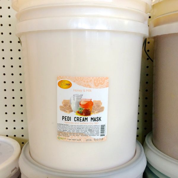 Pedi Cream Mask Honey and Milk 5 Gallon Pail