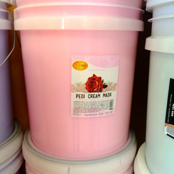 Pedi Cream Mask_Rose_5 Gallon Pail