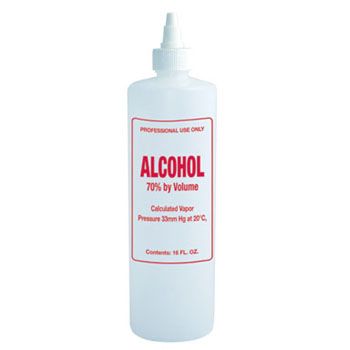 Imprinted Nail Solution Bottle - Alcohol 16oz