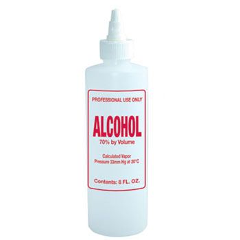 Imprinted Nail Solution Bottle - Alcohol 8oz