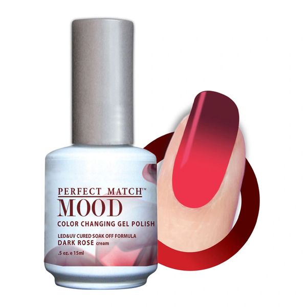 Perfect Match Mood Gel Polish Dark Rose - MPMG34