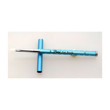 Gel Brush with Cover - Blue Handle