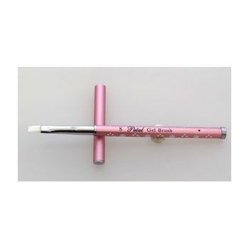 Gel Brush with Cover - Pink Handle
