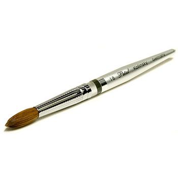 Petal Kolinsky Acrylic Brush - Silver Handle