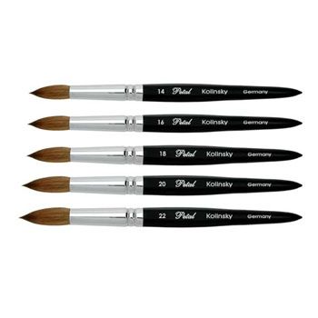 Petal Acrylic Brush - 5 Angles Black