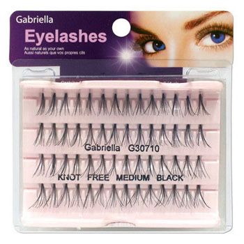 Gabriella Natural Eyelashes - Medium Black