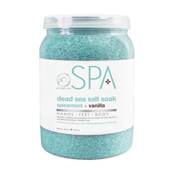 BCL SPA Spearmint & Vanilla Dead Salt Soak 64oz