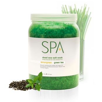 BCL SPA Lemongrass & Green Tea Dead Salt Soak 64oz