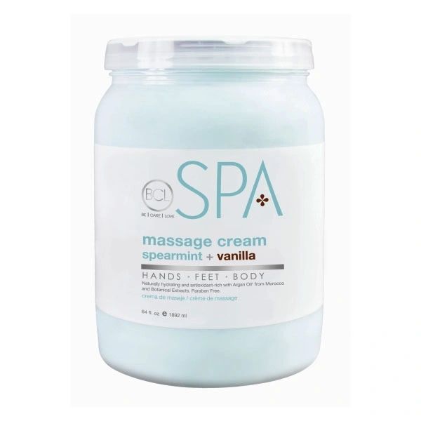 BCL SPA Spearmint & Vanilla Massage Cream 64oz