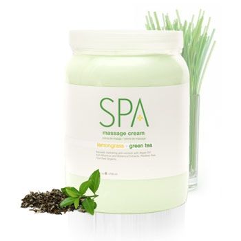 BCL SPA Lemongrass & Green Tea Massage Cream 64oz