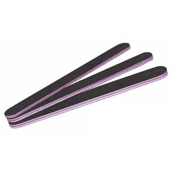 Nail File Black - Pink Center 50/pack