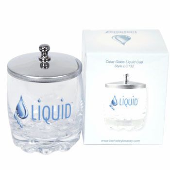 Clear Glass Liquid Cup with Lid - Style 132