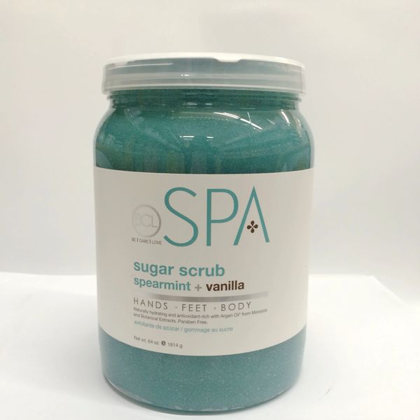 BCL Spearmint Sugar Scrub 64oz