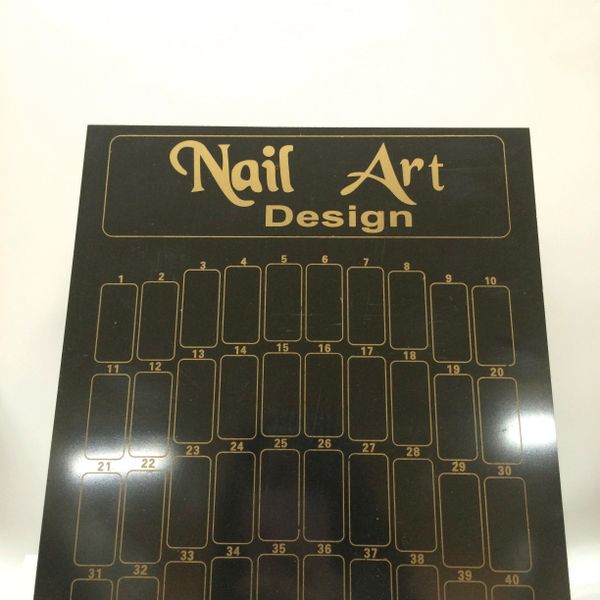 Nail Art Design Board Black