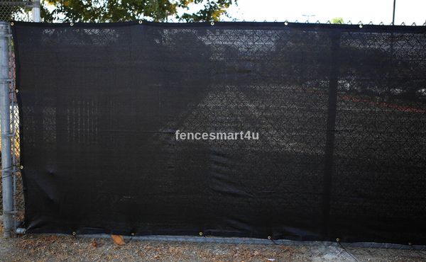 8x50ft Black Fence Windscreen Privacy Screen Shade Cover Fabric Mesh Tarp USA 