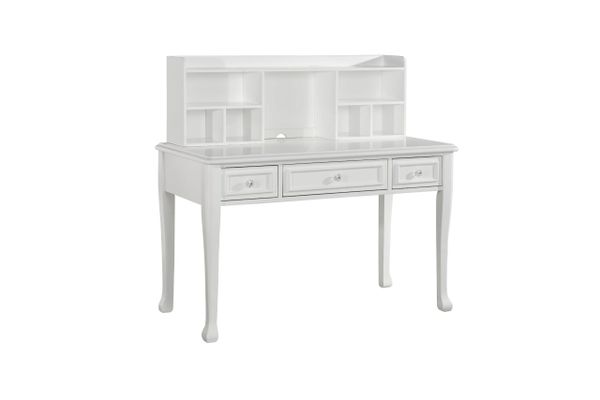 Jesse Youth Bedroom Desk With Hutch White La Hacienda