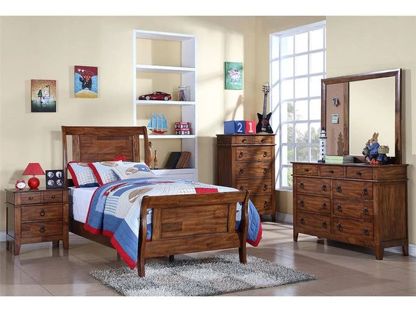 Tucson Youth Bedroom Twin Bed Dresser Mirror And Nighstand