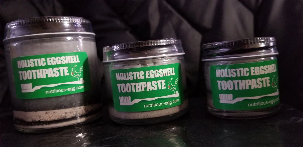 2 ounce holistic eggshell toothpaste