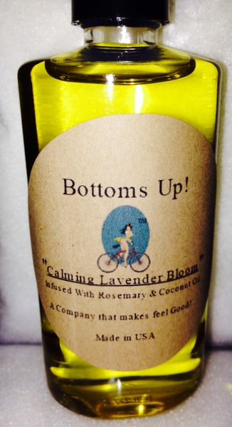 "Calming Lavender Bloom" Coconut Oil Infused Body & Massage Oil 4 0z