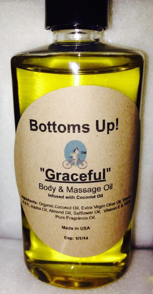"Graceful" Coconut Oil Infused Body & Massage Oil 4 oz