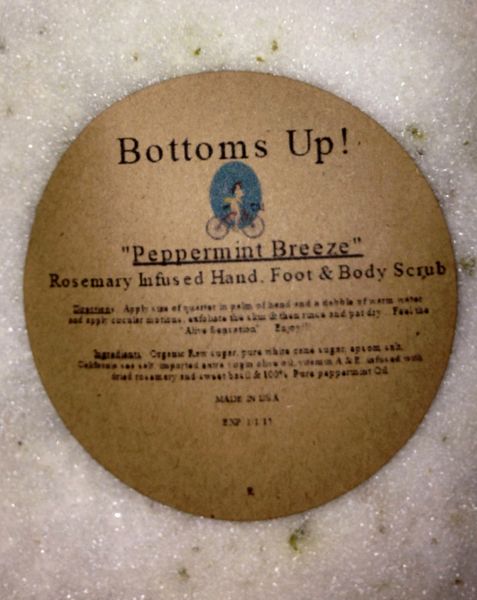 "Peppermint Breeze" All Natural Pure Oil Infused Hand Foot Scrub 8 oz