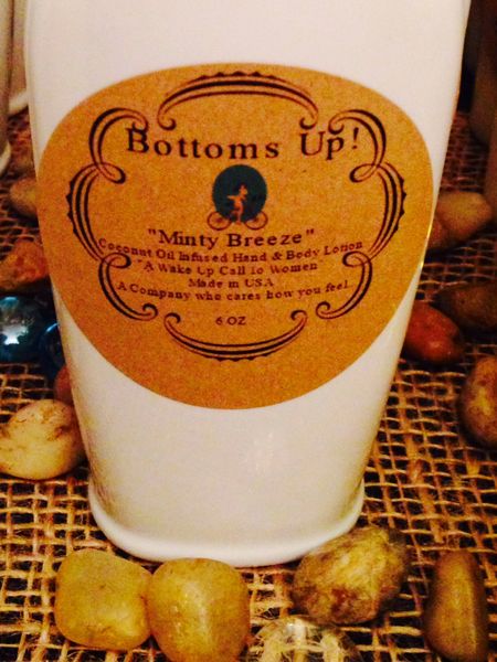"Minty Breeze" Coconut Oil Infused Hand and Body Lotion 6oz