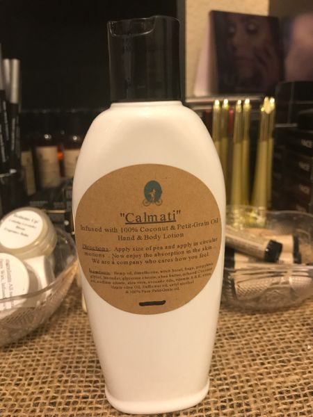 "Calmati" (Petit-Grain) Coconut Oil Infused Hand and Body Lotion 6 OZ
