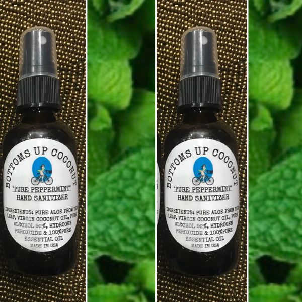 “Pure Peppermint” all natural hand sanitizer 3 oz