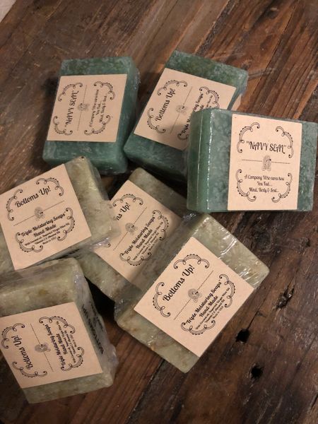 "Navy Seal" our Signature Coconut Oil moisturizing Soap for Men (Large)
