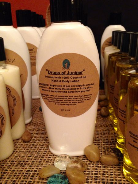 "Drops of Juniper" Coconut Oil Infused Hand and Body Lotion 6oz