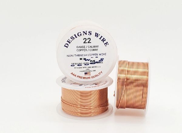 Designs Wire 22 Gauge Copper Color 10 Yards