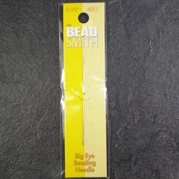 Big Eye Beading Needles Beadsmith 5 2.125 Inches Double Needle